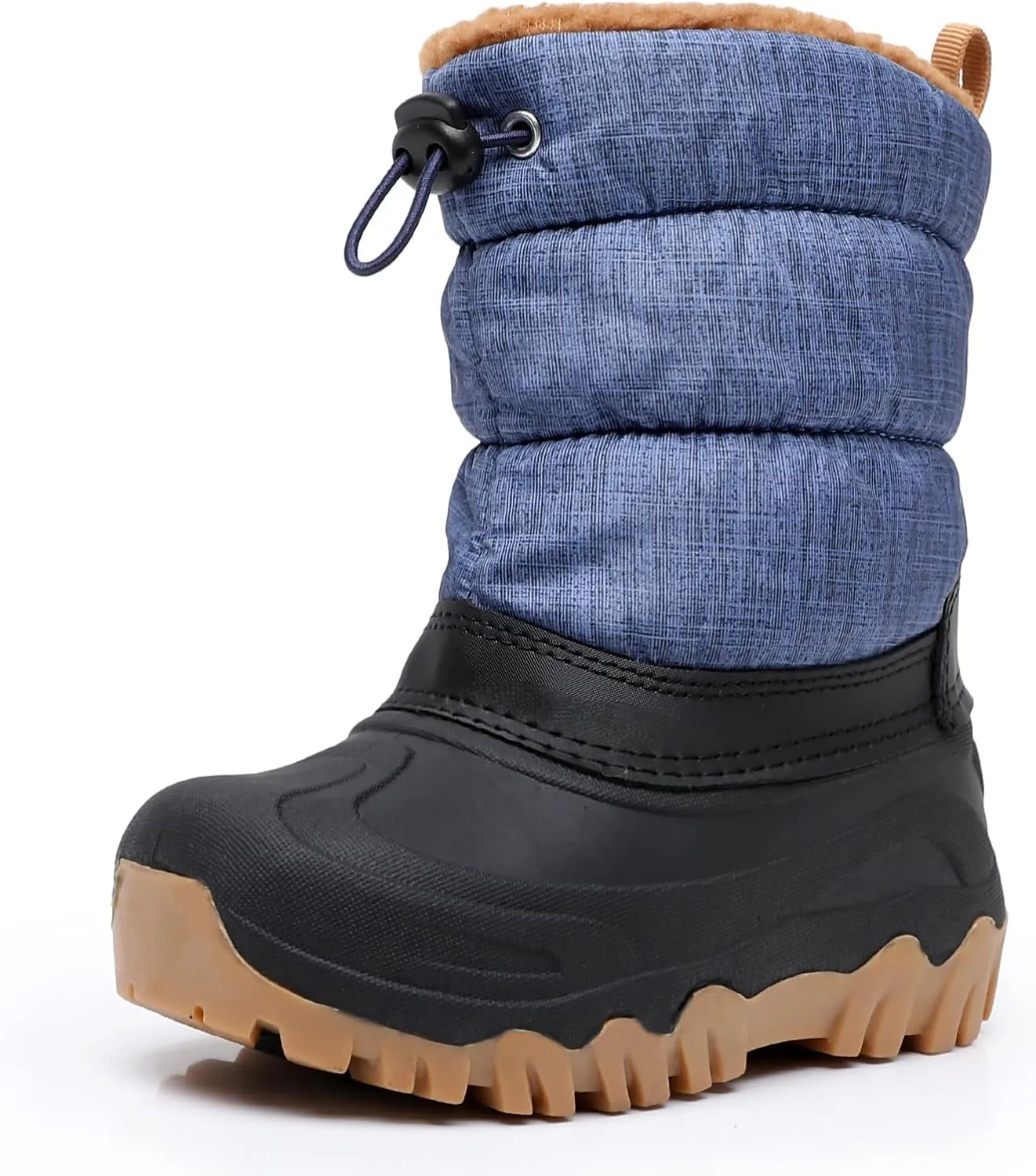Ahannie Kids Boys Girls Winter Snow Boots Waterproof Anti-Slip Warm Outdoor Shoes (Toddler/Little Kid)