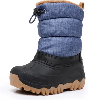 Ahannie Kids Boys Girls Winter Snow Boots Waterproof Anti-Slip Warm Outdoor Shoes (Toddler/Little Kid)