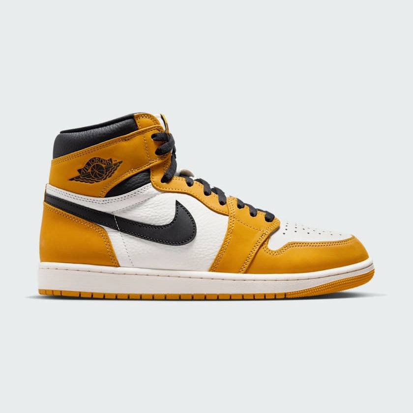 Seamless Knit Construction shoe care Air Jordan 1 Retro High OG Men's Yellow Trainers DZ5485 701