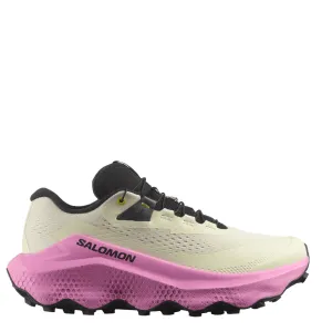 Salomon Women's Ultra Glide 3 Running Shoes in Almond Milk/Cyclamen/Black AW25 Elastic Collar