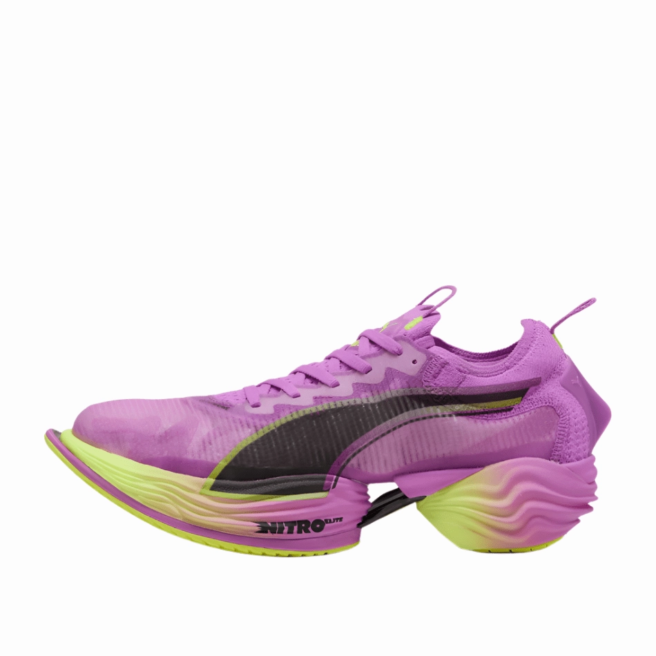 PUMA Women's Fast-R NITRO Elite 2 Running Shoes in Pure Magenta/Yellow Alert SS25 Ventilated Insock