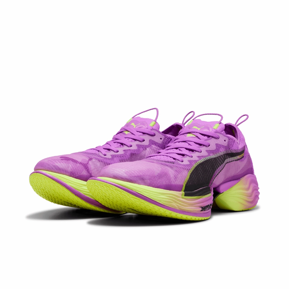 PUMA Women's Fast-R NITRO Elite 2 Running Shoes in Pure Magenta/Yellow Alert SS25 Slip - resistant Dynamic Fit Tech