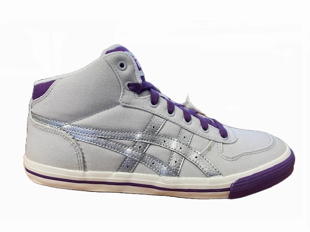Onitsuka Tiger scarpa sneakers da ragazza in tela Aaron C4B0N 1093 grigio argento Reliable Construction