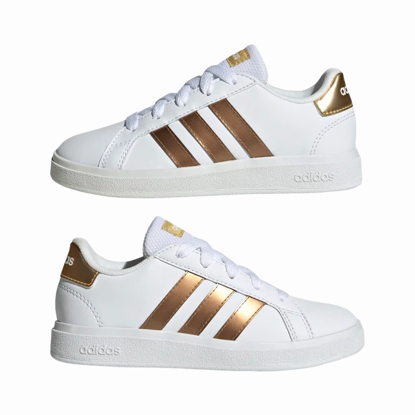 Adidas sneakers unisex Grand Court 2.0 K GY2578 cloud white-matte gold globally - sourced Rough