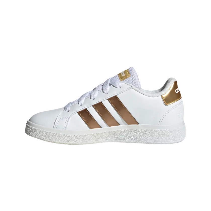 beginner shoes Adidas sneakers unisex Grand Court 2.0 K GY2578 cloud white-matte gold