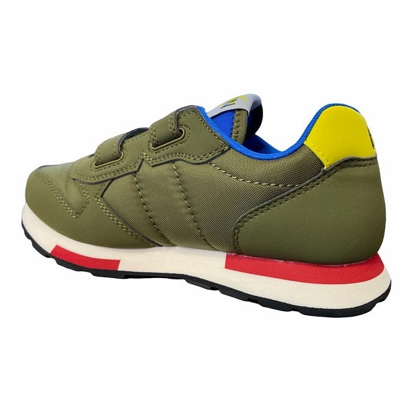 Airflow Optimized Vents Sun68 scarpa sneakers da ragazzo Niki Solid Z32318 19 militare