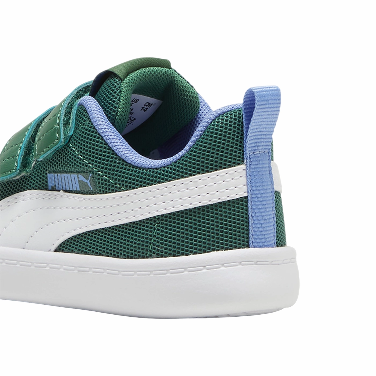Puma scarpa da ginnastica con strappo da bambino Courtflex v2 Mesh V 371759 18 verde vite easy - to - clean - design shoes
