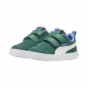 high - arch support shoes Water - repellent Puma scarpa da ginnastica con strappo da bambino Courtflex v2 Mesh V 371759 18 verde vite