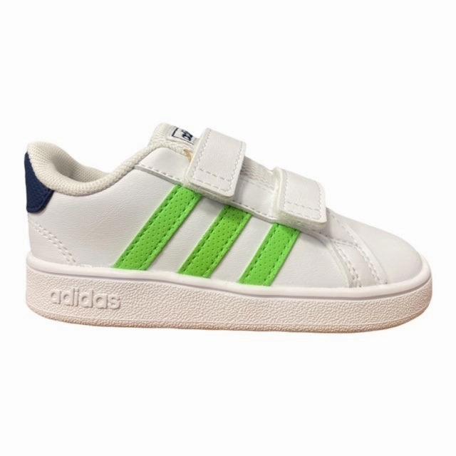 Multi Surface Traction foot - cushioning running shoes Adidas sneakers da bambino Grand Court CF I GX5750 white-green