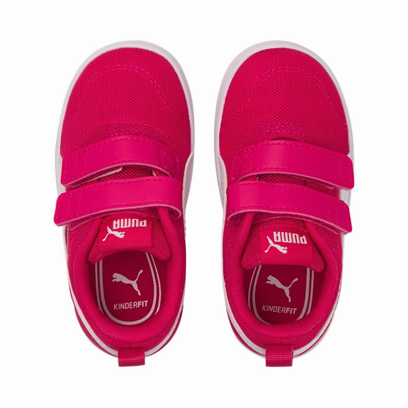 Reinforced Heel Collar Puma sneakers da bambina con chiusura con strappo Courtflex V2 Mesh V Inf 371759 11 fucsia