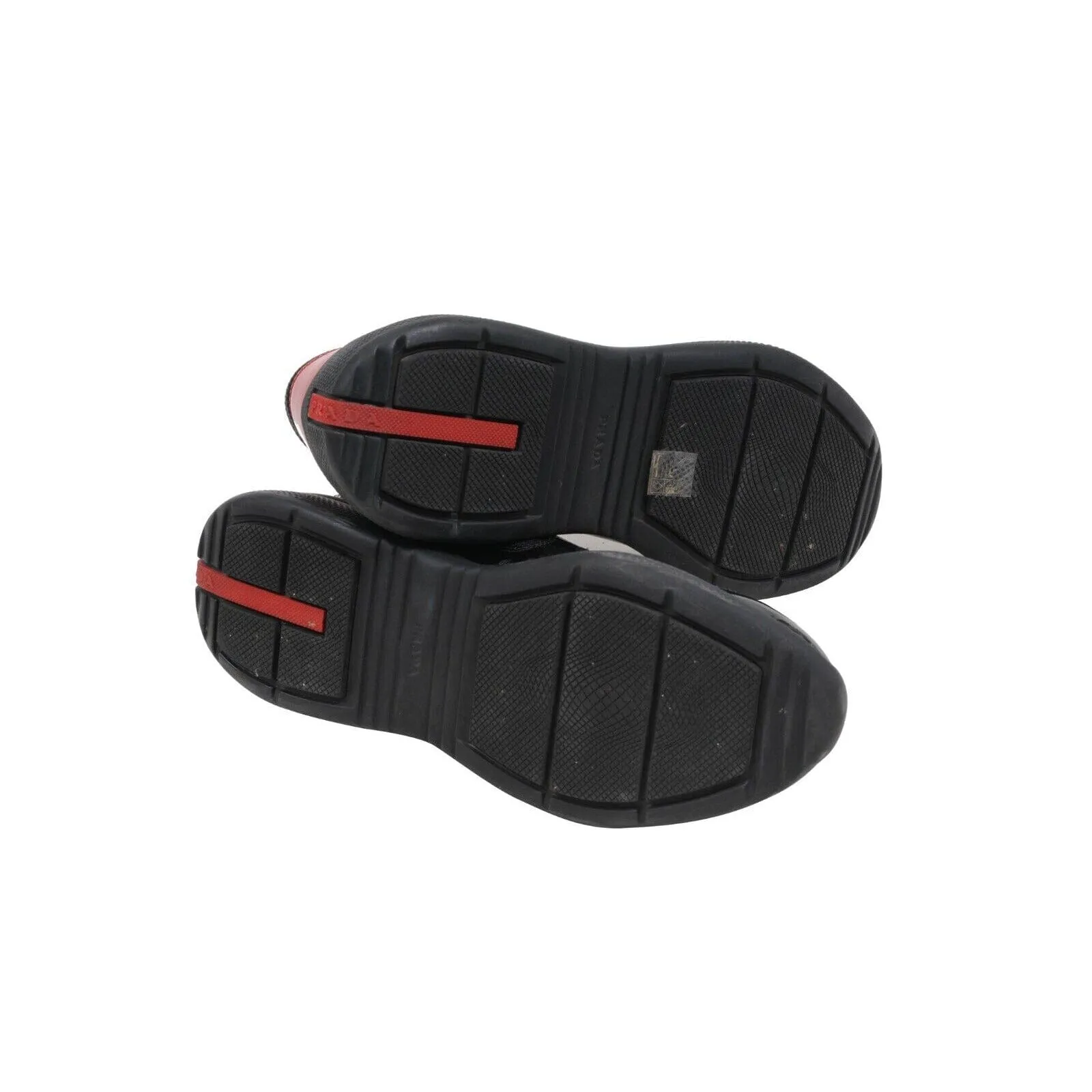 Americas Cup Black Red Patent Leather Low Top Sneakers