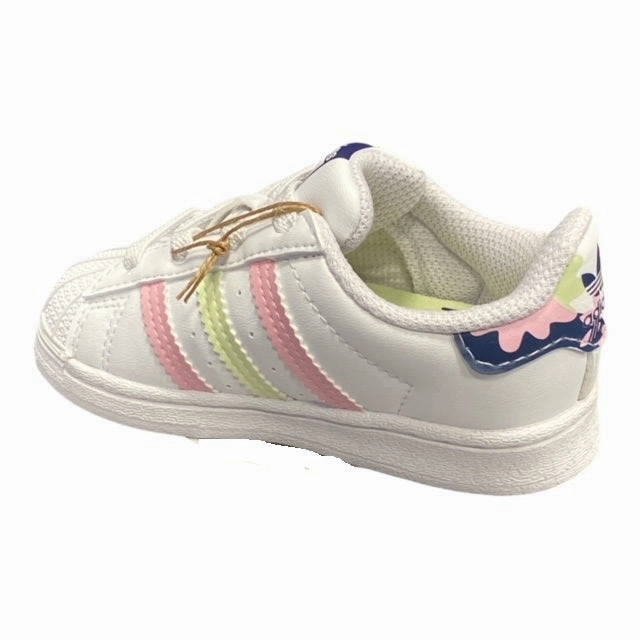 Adidas Originals sneakers da bambina Superstar EL I GY3332 bianco-limone-rosa short - distance suitable high - intensity - interval - training running shoes