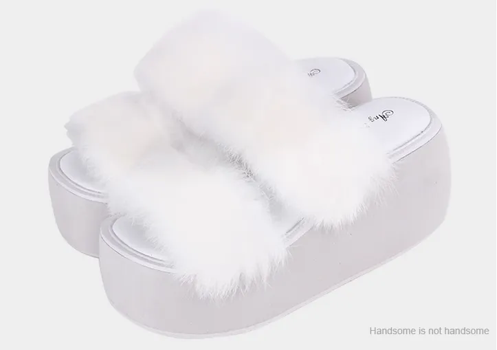 Angelic imprint~Summer Daily Lolita Thick Platform Cowhide Sandals