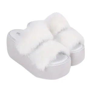 Angelic imprint~Summer Daily Lolita Thick Platform Cowhide Sandals