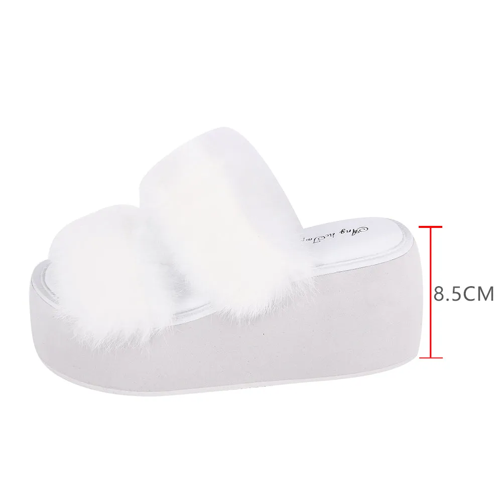 Angelic imprint~Summer Daily Lolita Thick Platform Cowhide Sandals