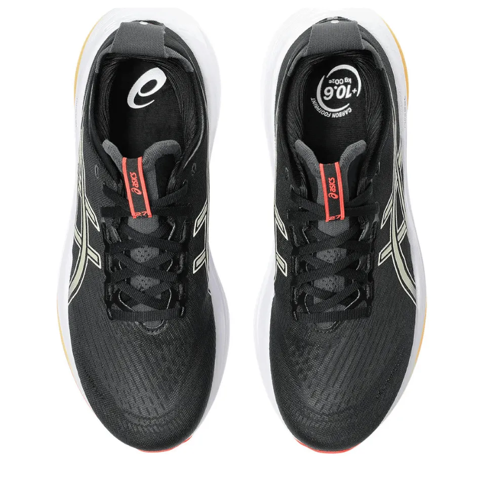 snug fit shoes ASICS Men's GEL-NIMBUS 27 Running Shoes in Black/Kahki AW25