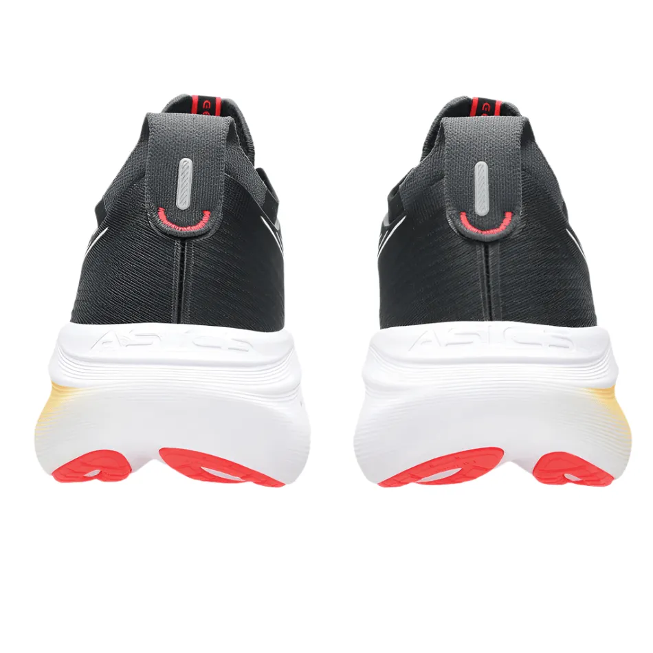 hydro - resistant shoes Ultra Adhesive Tread ASICS Men's GEL-NIMBUS 27 Running Shoes in Black/Kahki AW25