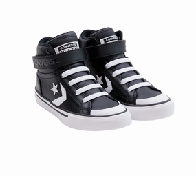 competitive - level shoes Converse scarpa sneakers alta con laccio elastico e velcro da ragazzo  Pro Blaze A01074C nero-bianco