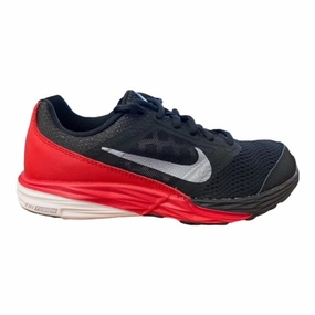 Nike scarpa da corsa da ragazzo Trail Fusion Run GS 749832 010 nero rosso Blister Prevention Design