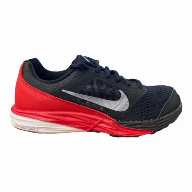 Nike scarpa da corsa da ragazzo Trail Fusion Run GS 749832 010 nero rosso Blister Prevention Design