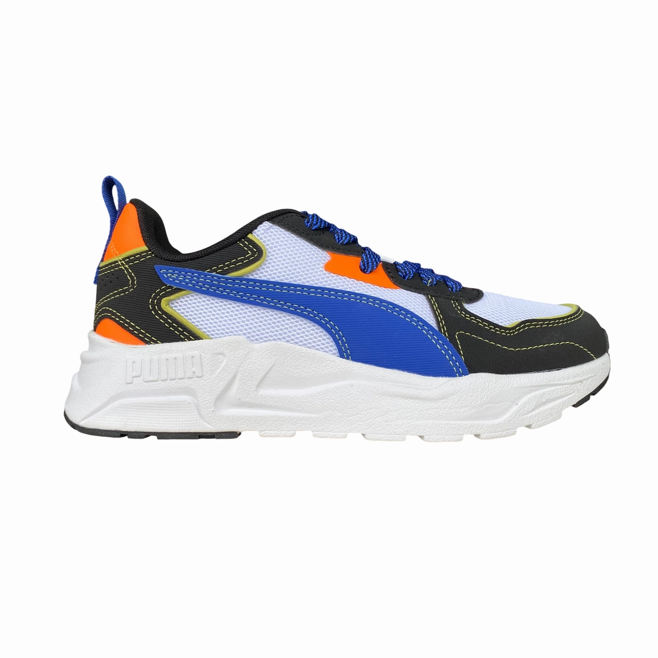 Walking Friendly packable shoes Puma scarpa da ginnastica da ragazzo Trinity Lite Starblitz 400662-02 blianco-blu