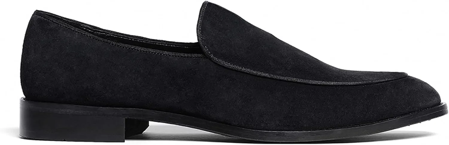 Anthony Veer Craig Suede Loafers for Men | Slip-on | Blake Stitch Construction | Ortholite Cushion Leather Footbed
