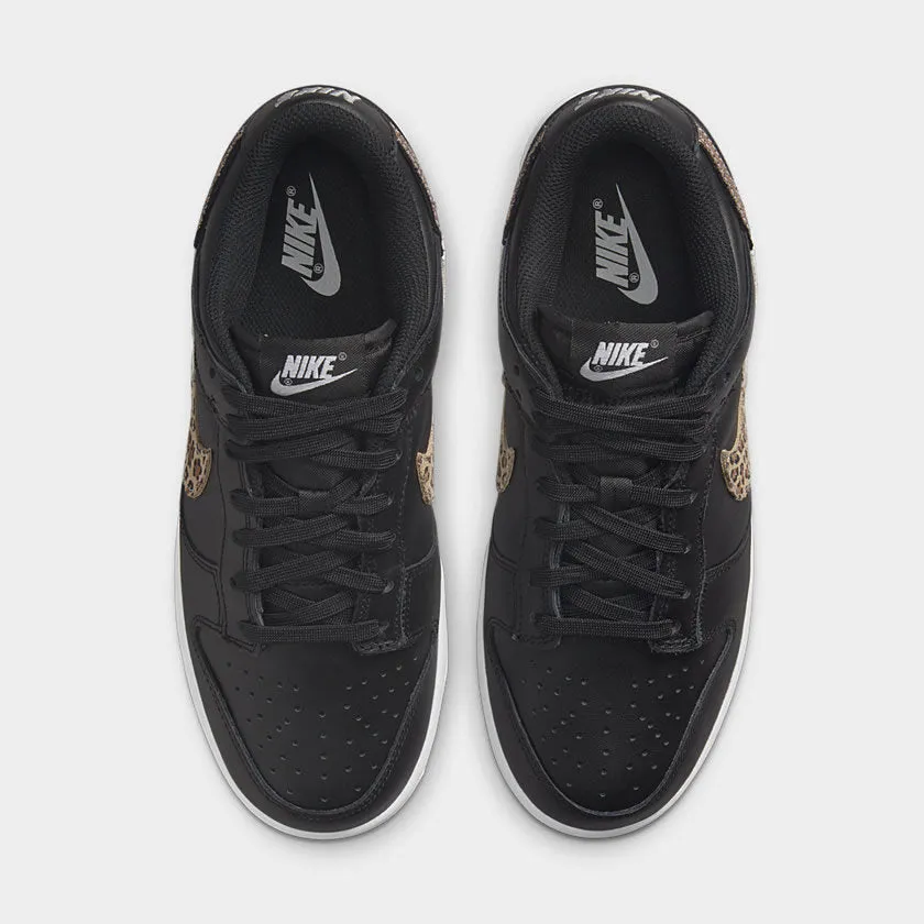 Nike Dunk Low SE Women's Black Leather Trainers DD7099 001 movie - themed running wear running watch