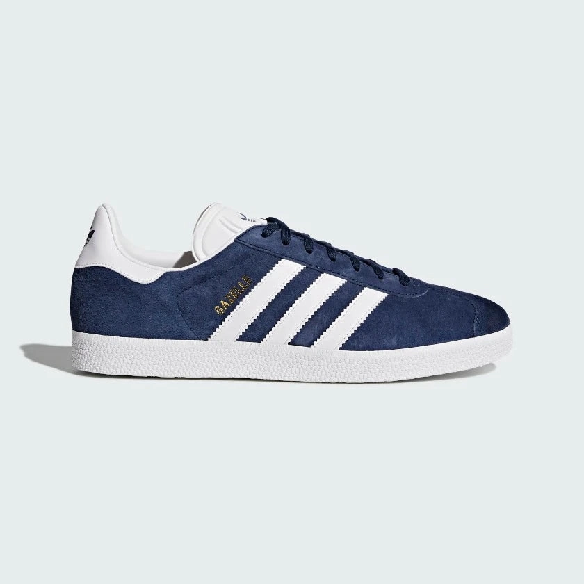 adidas Gazelle Men's Navy Suede Trainers BB5478 Abrasion Resistant Materials Lightweight Support
