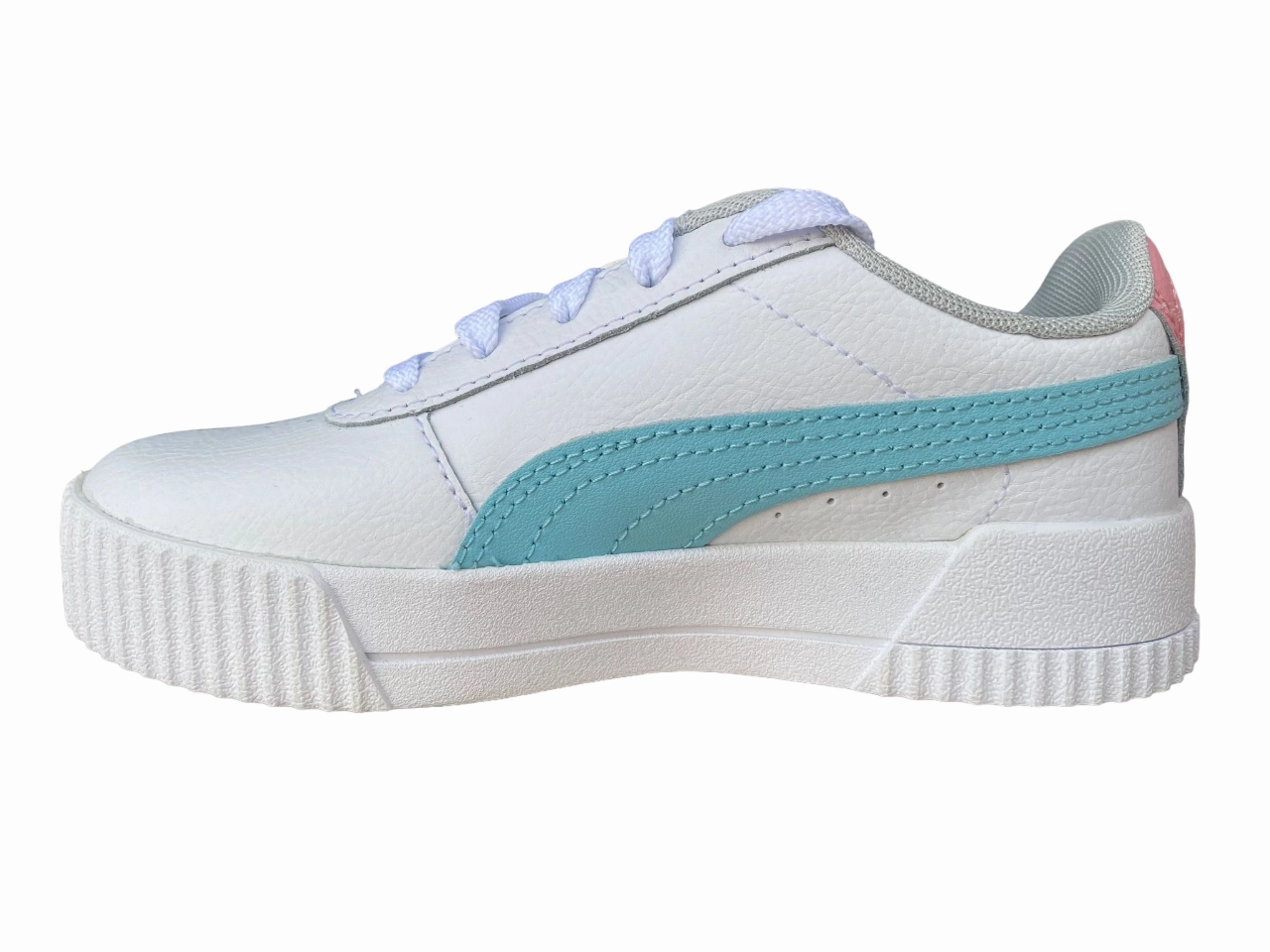Puma sneakers da ragazza Carina L Ps 370678 06 white-gulf stream running in a swamp area shoes