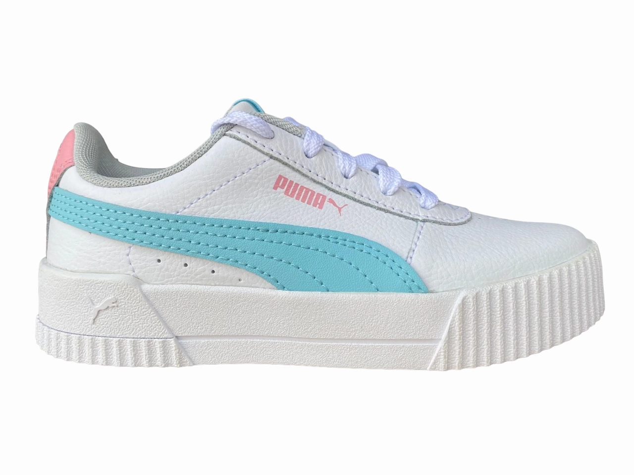 Puma sneakers da ragazza Carina L Ps 370678 06 white-gulf stream interval - training shoes