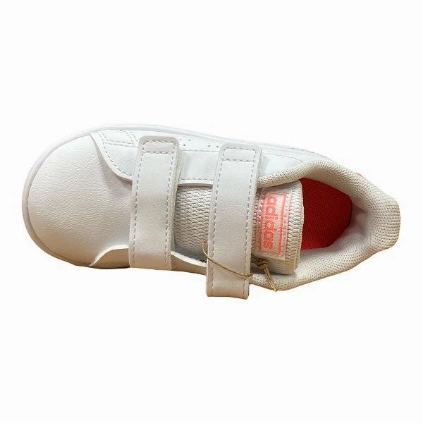 Aerobic exercise portable shoe benefit Adidas scarpa sneakers da bambina Advantage CF I GW0454 bianco-rosa