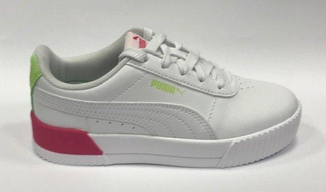 Puma sneakers da bambina Carina Vivid Ps 374696 01 white Non Restrictive Toe Cap