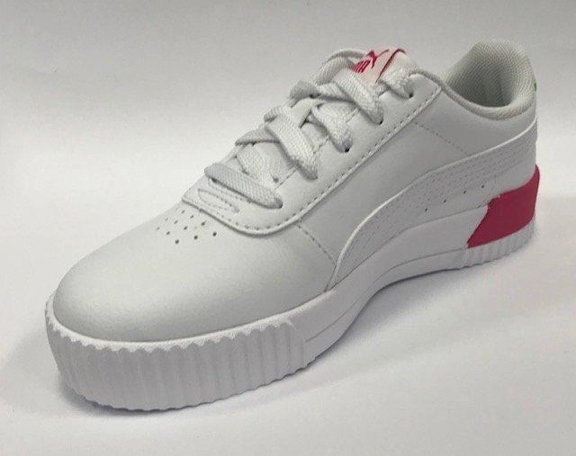 elastic - band running shoes Puma sneakers da bambina Carina Vivid Ps 374696 01 white