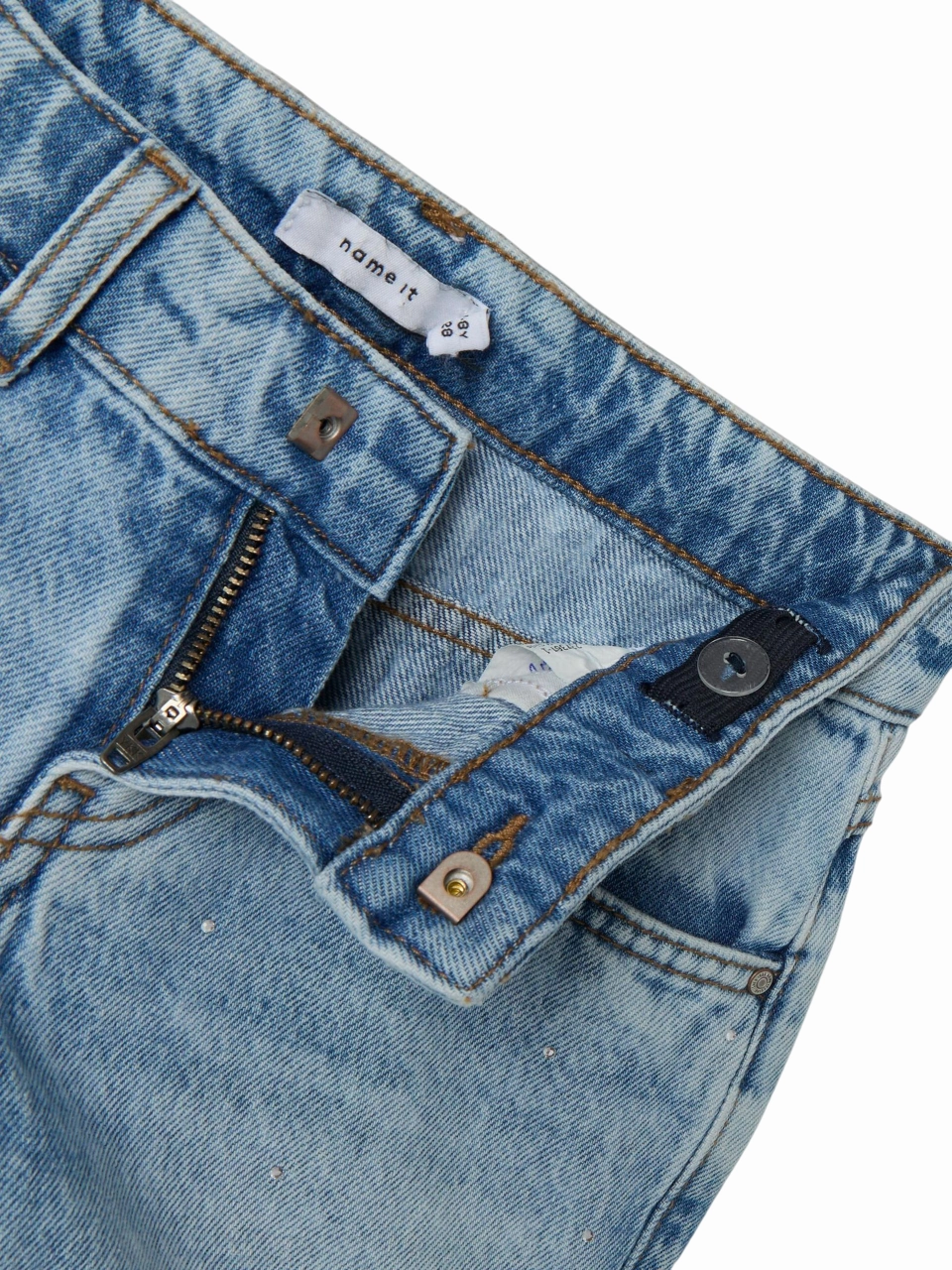 name it pantaloncino in jeans da ragazza Frose NKFROSE 13239976 blu chiaro Fresh Day Daily Casual