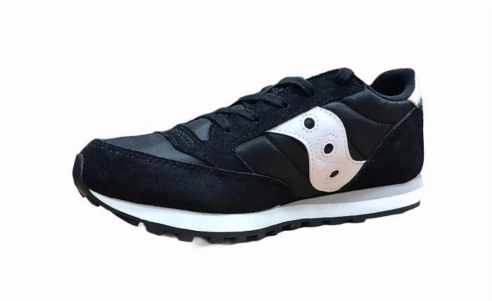 Flexible Laces Ventilated Upper Construction Saucony Original scarpa sneakers da ragazzo Jazz SK259603Y nero