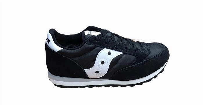 rubber - track running shoes Shock Absorbing Outsole Saucony Original scarpa sneakers da ragazzo Jazz SK259603Y nero