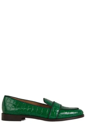 Aquazzura Martin Embossed Loafers