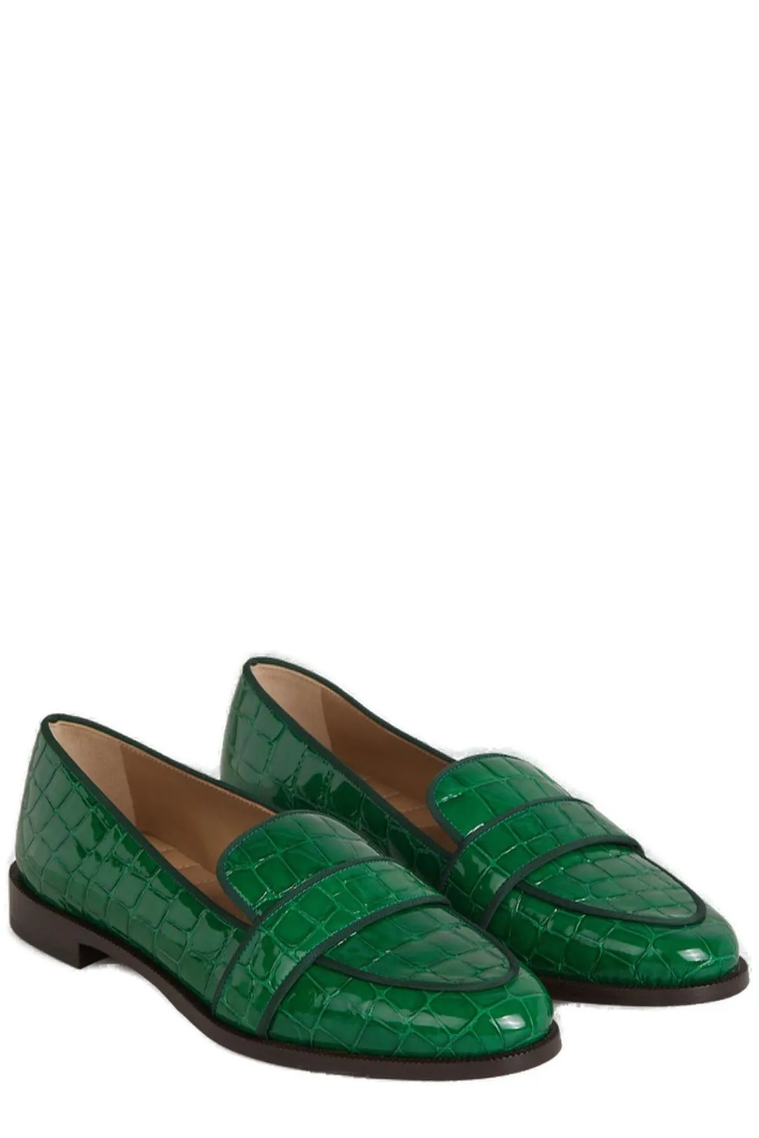 Aquazzura Martin Embossed Loafers