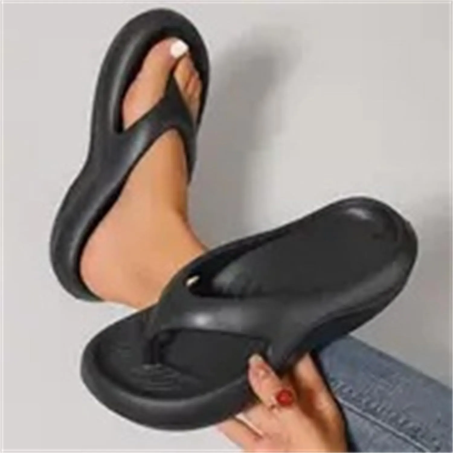 Arch Support Flip Flops for Women,Orthopedic Women Plantar Fasciitis Orthopedic Sandals Walking Platform Recovery Flipflops Pillow Soft Summer Beach Shoes Non-slip Comfort Lightweight