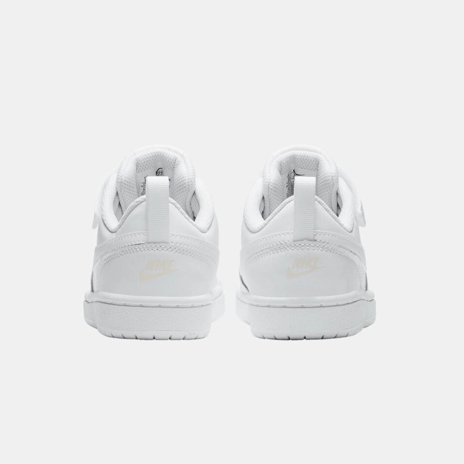 Slip Resistant Grip mesh shoes Nike scarpa sneakers da ragazzo Court Borough Low 2 PSV BQ5451 100 bianco