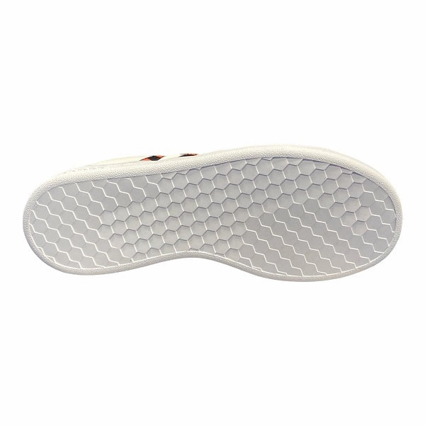 Adidas scarpa sneakers da bambini Grand Court EL C GZ1075 bianco-nero-rosso acido midfoot - strike shoe answer All - gender