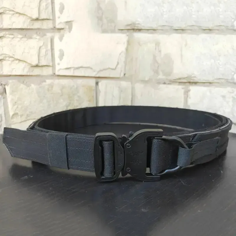 Army Tactical Belt Military Airsoft Training Molle Battle Belt Outdoor Hunting Shooting Combat Quick Release Fighter Belt Gear