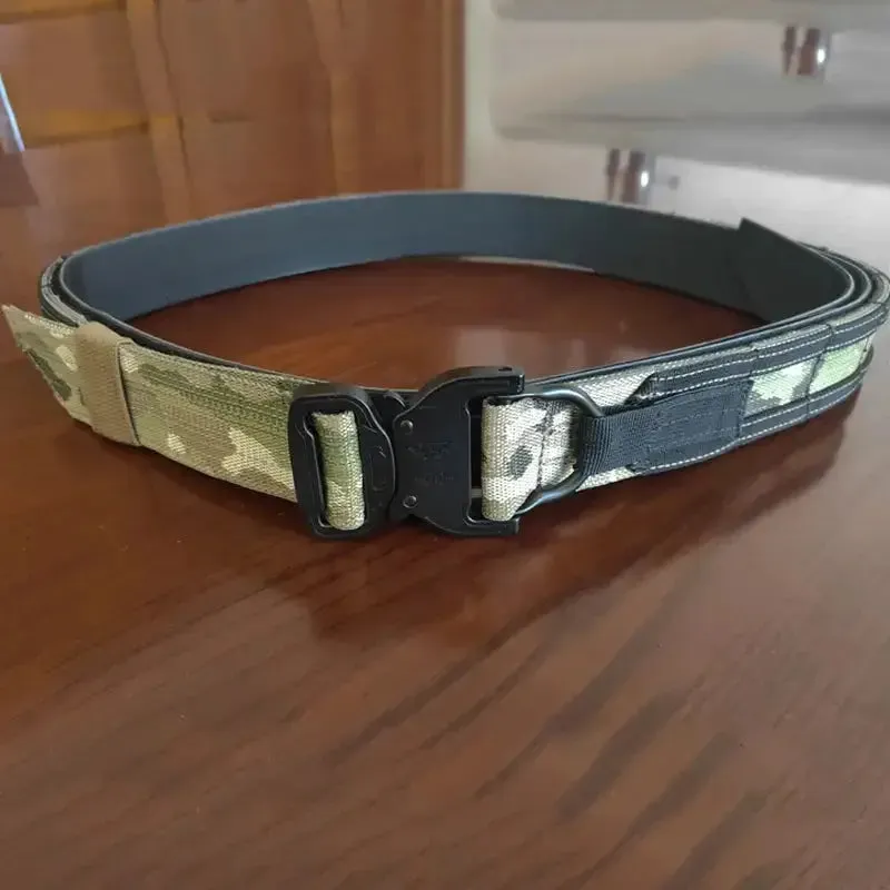 Army Tactical Belt Military Airsoft Training Molle Battle Belt Outdoor Hunting Shooting Combat Quick Release Fighter Belt Gear