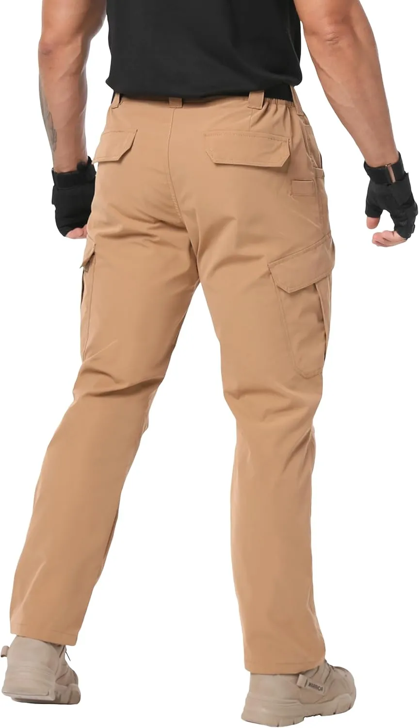 Arunlluta Mens Tactical Pants, Ripstop Water Resistant Cargo Work Pants for Men, Stretch Hiking Pants Lightweight