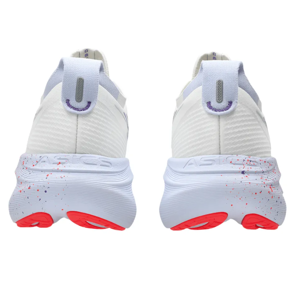 spring - appropriate ASICS Men's GEL-NIMBUS 27 TOKYO Collection Running Shoes in Cream/Edo Purple AW25