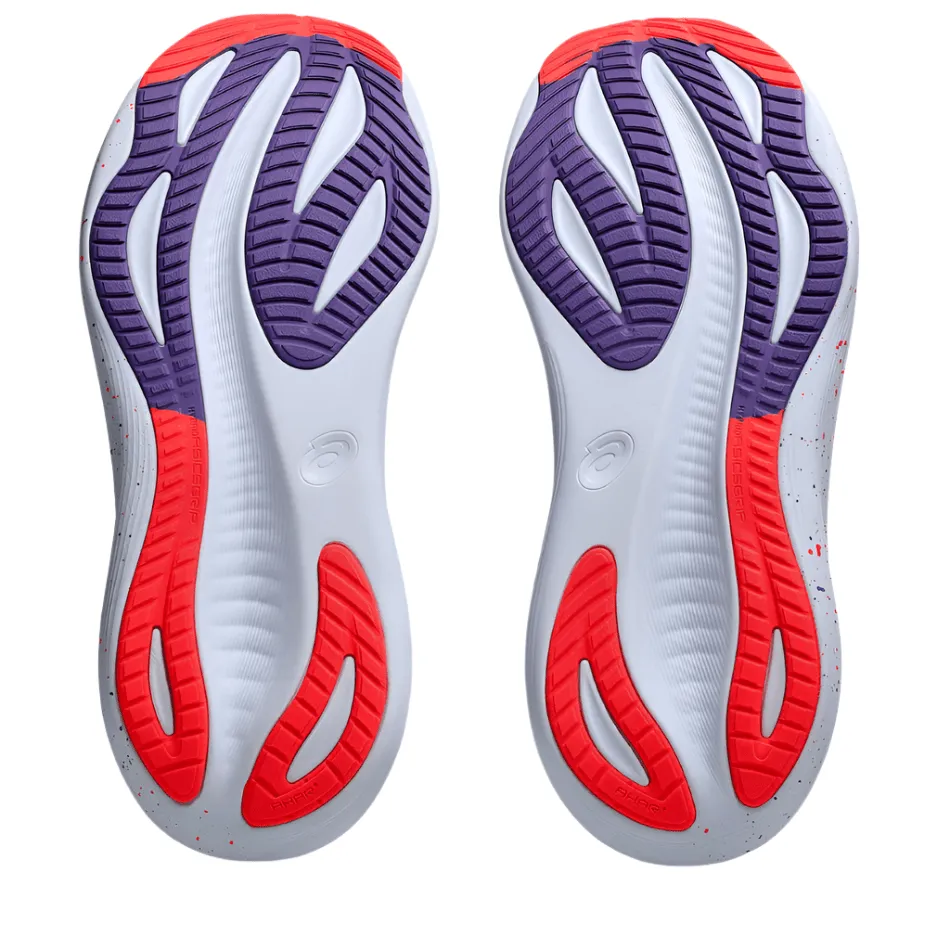 rainy days Trail Cushioning ASICS Men's GEL-NIMBUS 27 TOKYO Collection Running Shoes in Cream/Edo Purple AW25