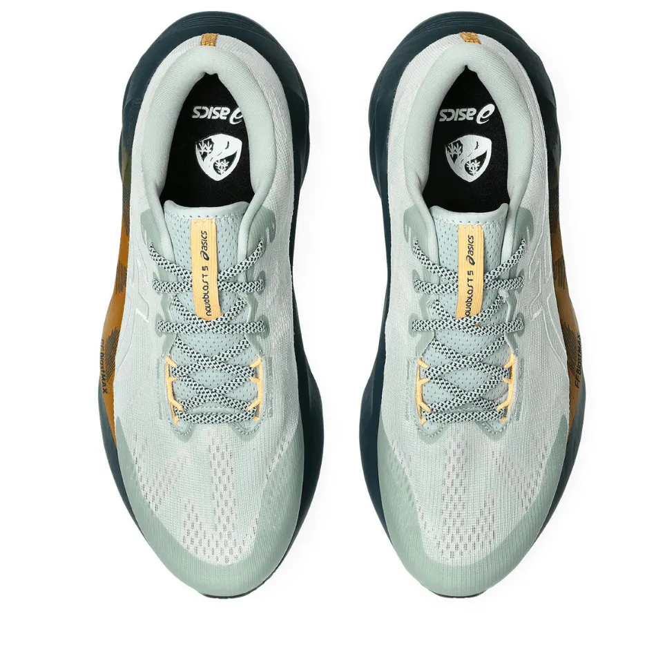 ASICS Men's NOVABLAST 5 TR Running Shoes in Nature Bathing/Lichen Rock AW25 Versatile Design tear - resistant - fabric - strength shoes