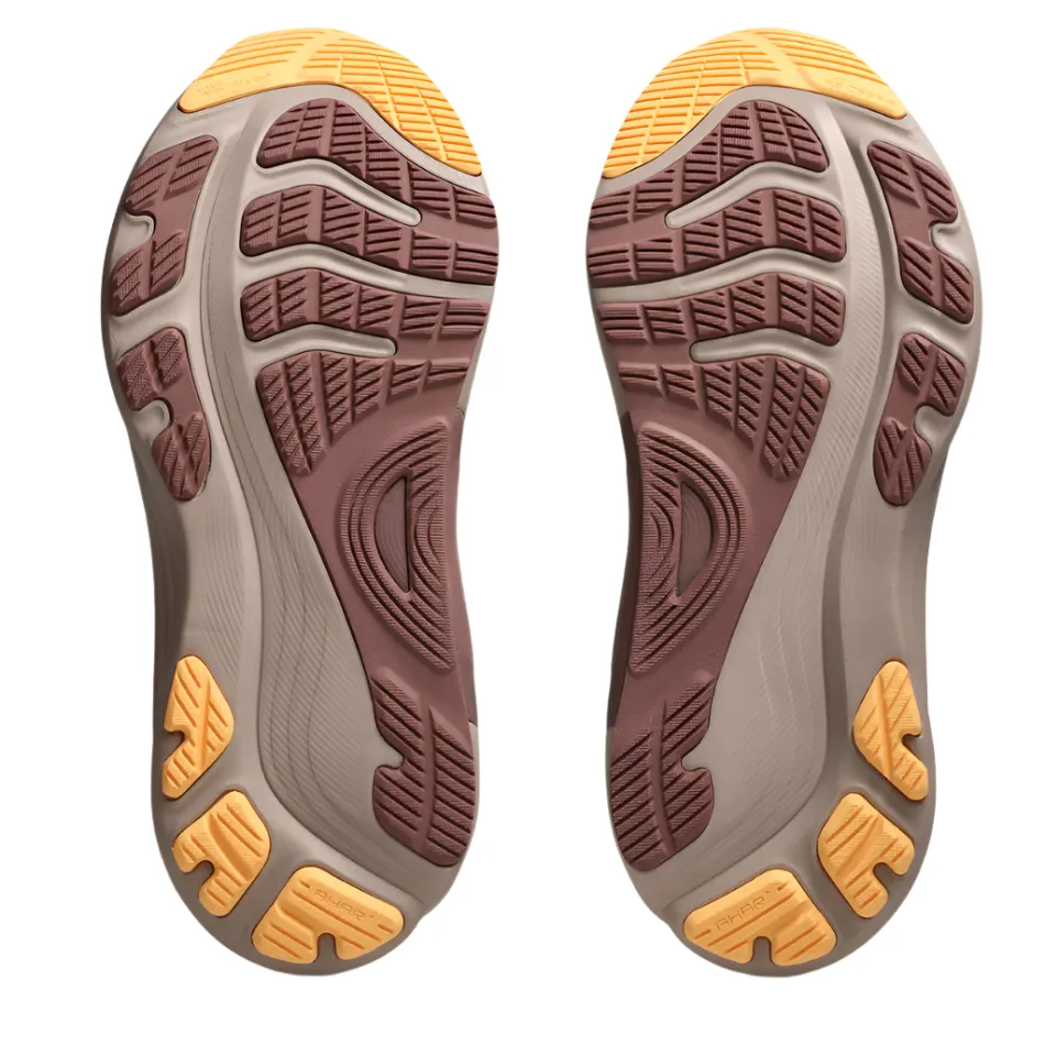 ASICS Women's GEL-KAYANO 32 Running Shoes in White/Orange Glow AW25 Reinforced Panels