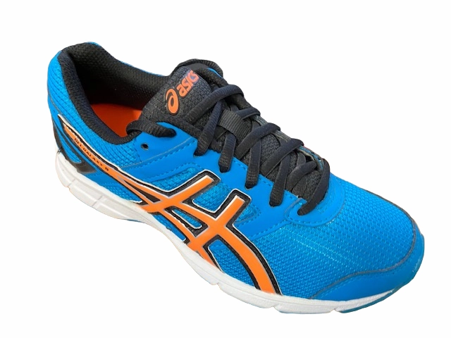 rigid upper shoes Stability Heel Counter Asics scarpa da corsa da ragazzo Gel Galaxy 8 C520N 4230 blu arancio