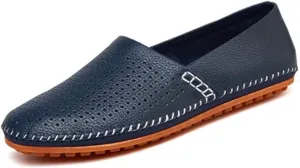 Asifn Men's Moccasin Slippers Summer Casual Shoes Walking Comfortable Driving Leather Shoes